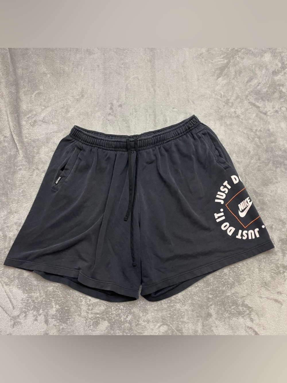 Nike Sweat Shorts Men’s 4XL Black Just Do it Pockets DA0182-010